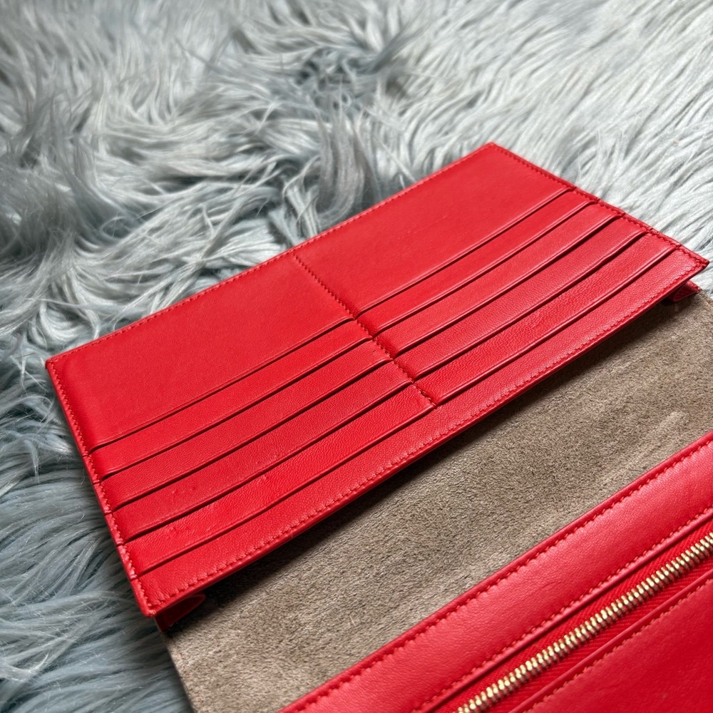 Celine strap wallet multifunction in bicolor gold hw- large - Picture 11 of 16
